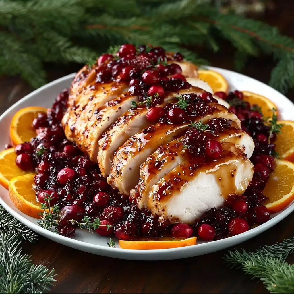 Dutch Oven Turkey Breast with Cranberry Orange Glaze Recipe