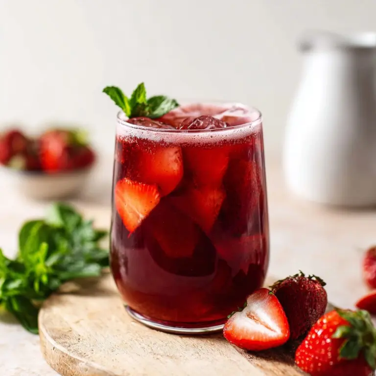 Fresh Strawberry Iced Tea Recipe