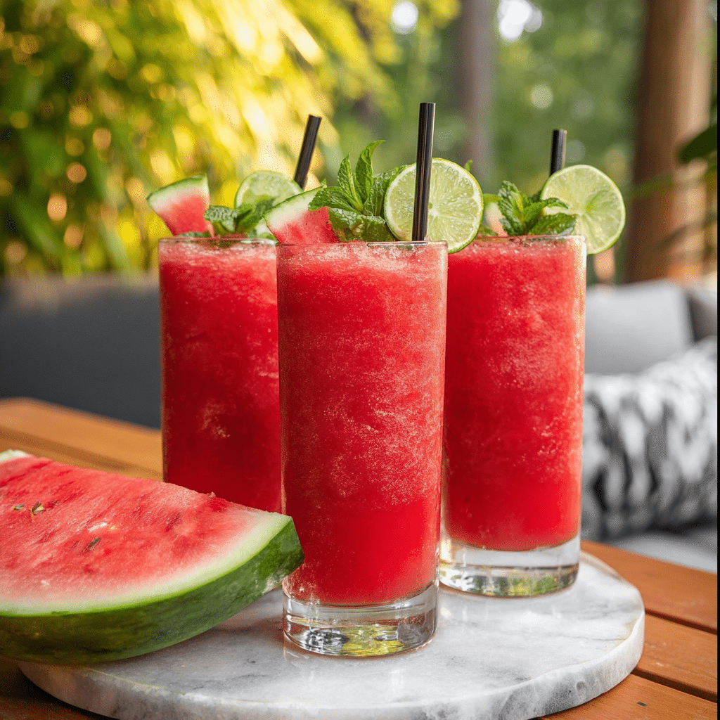 Watermelon Slushie Recipe - Recipe Image