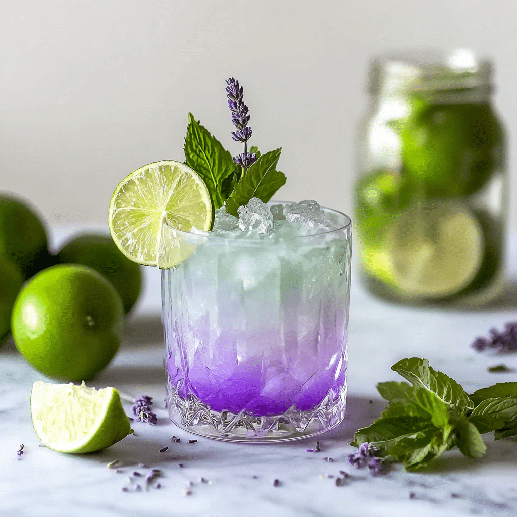 Virgin Lavender Mojito Recipe - Recipe Image