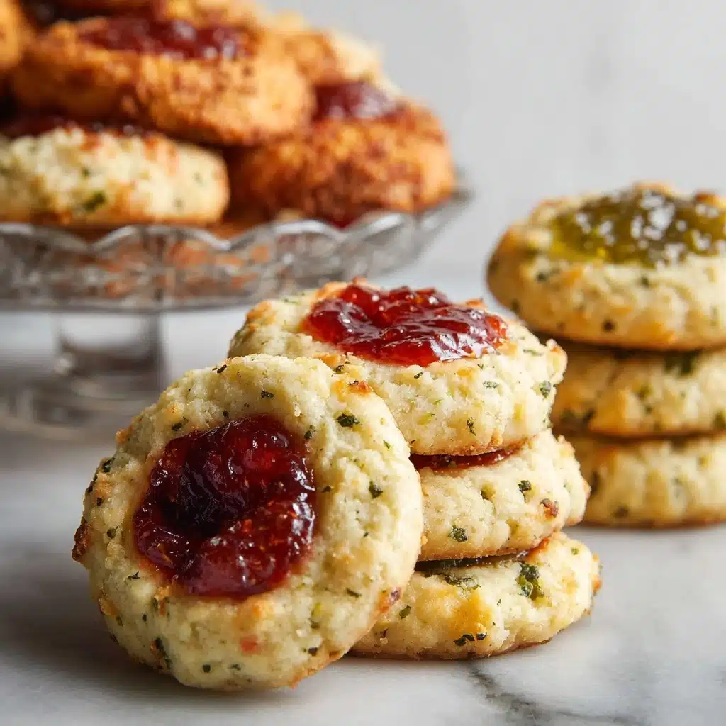 Savory Thumbprint Cookies (with Bourbon Tomato Jam) Recipe