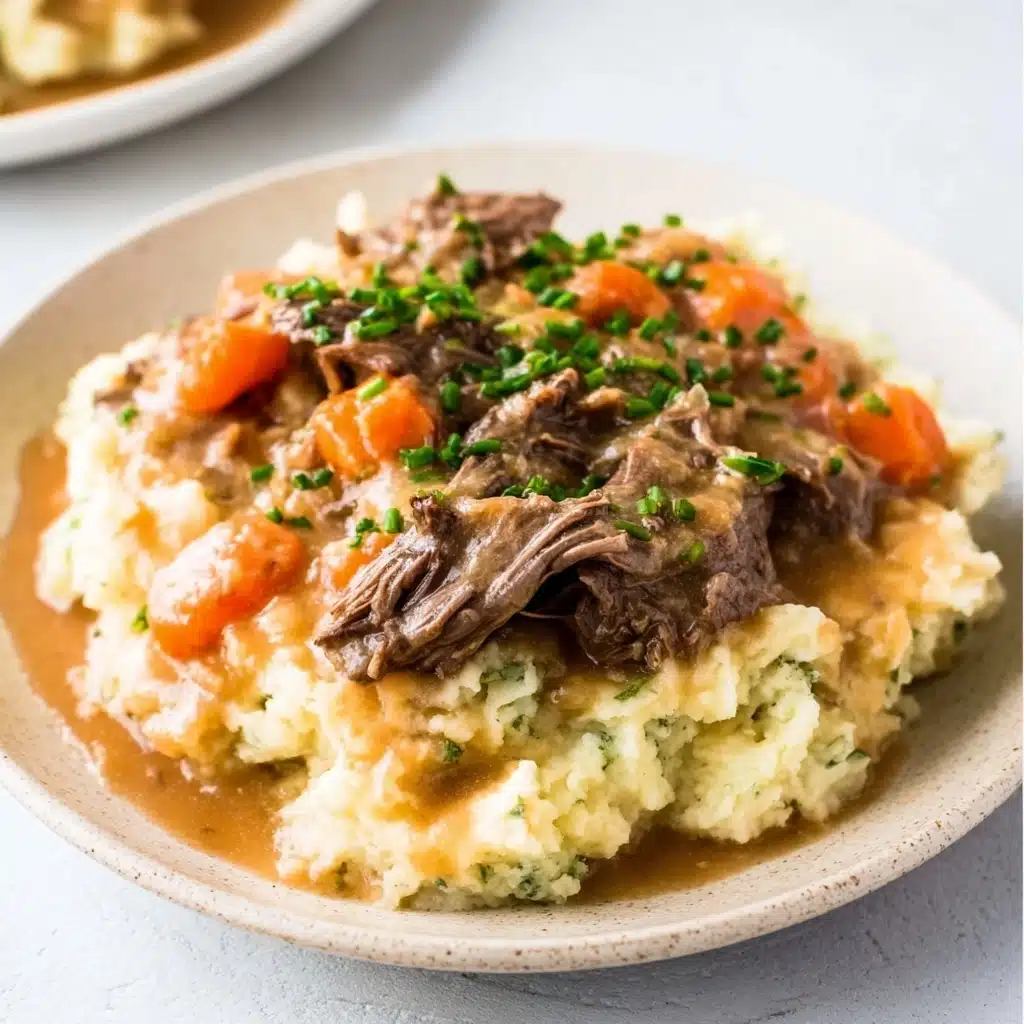Fall Apple Cider Stew over Mashed Potatoes Recipe