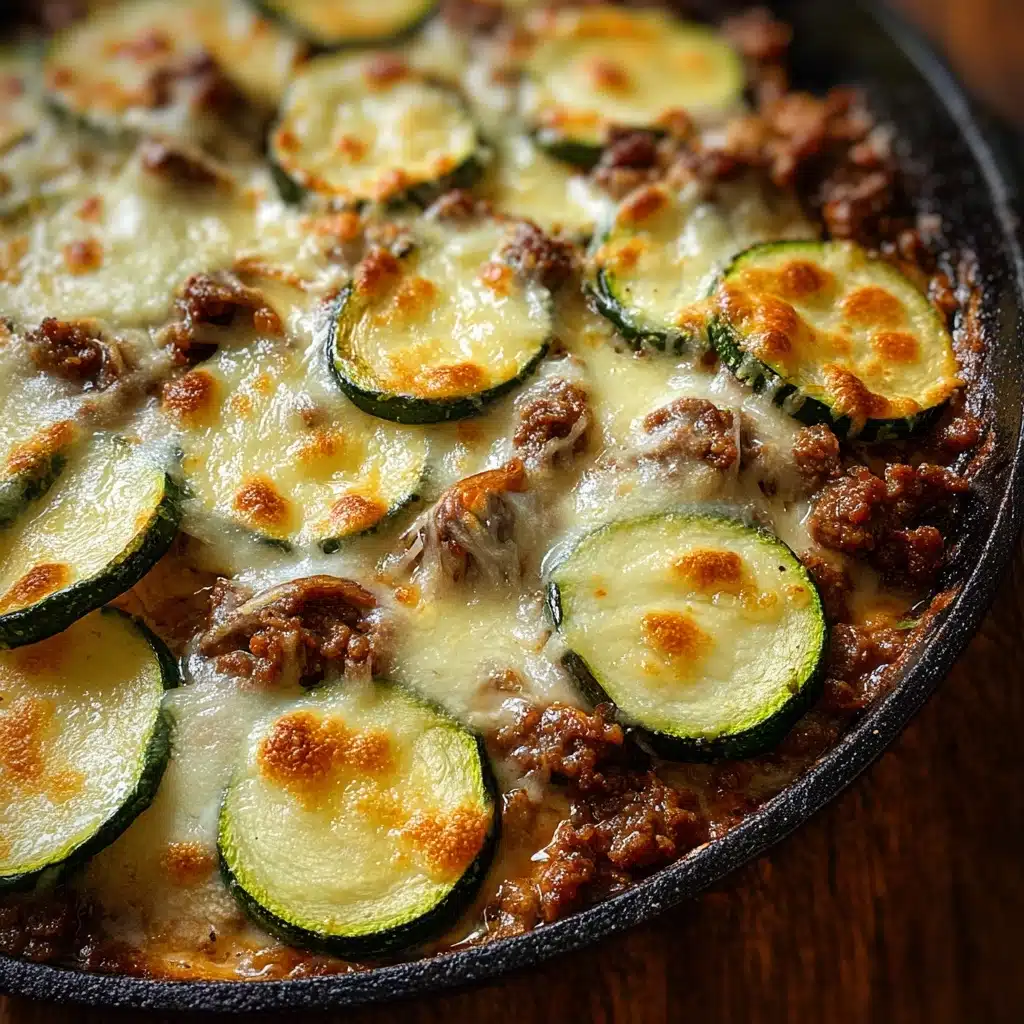 Cheesy Beef & Zucchini Casserole Recipe - Recipe Image