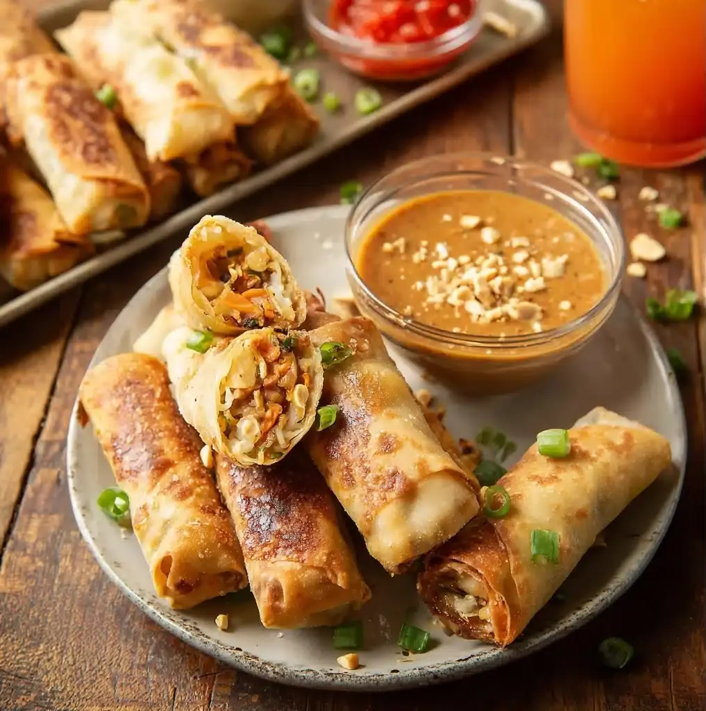 Crispy Baked Vegetable Spring Rolls Recipe