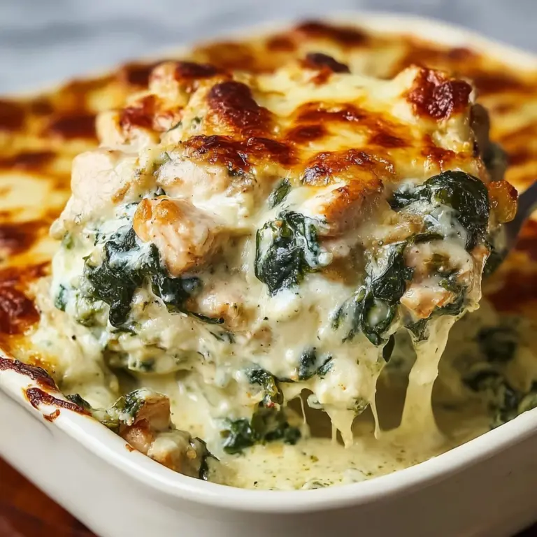 Chicken and Spinach Casserole with Cream Cheese Recipe