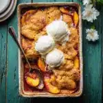Old School Easy Brown Sugar Peach Cobbler Recipe