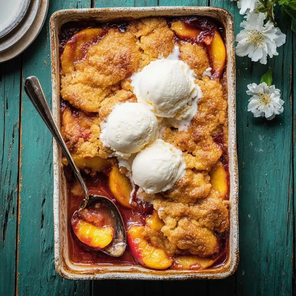 Old School Easy Brown Sugar Peach Cobbler Recipe
