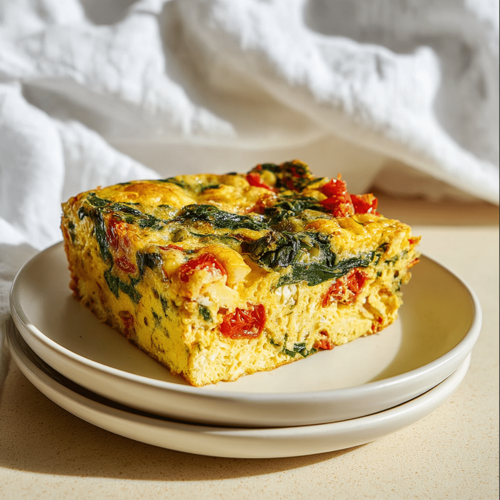 Protein-Packed Cottage Cheese Egg Bake Recipe - Recipe Image