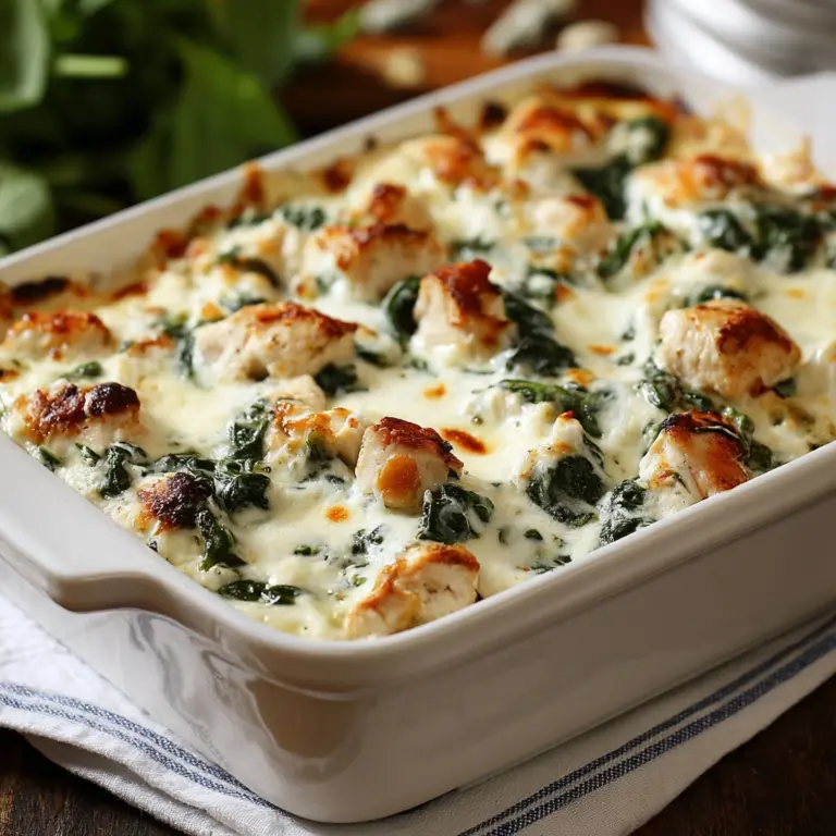 Chicken and Spinach Casserole Recipe