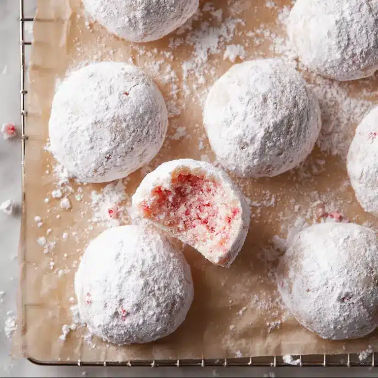 Cherry Almond Snowball Cookies Recipe