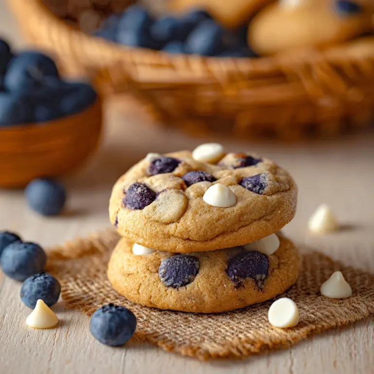Blueberry White Chocolate Chip Cookies Recipe