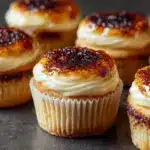 Vanilla Bean Crème Brûlée Cheesecake Cupcakes Recipe