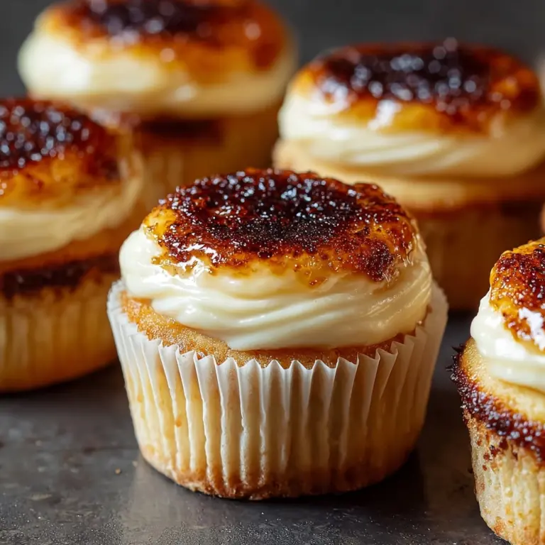 Vanilla Bean Crème Brûlée Cheesecake Cupcakes Recipe