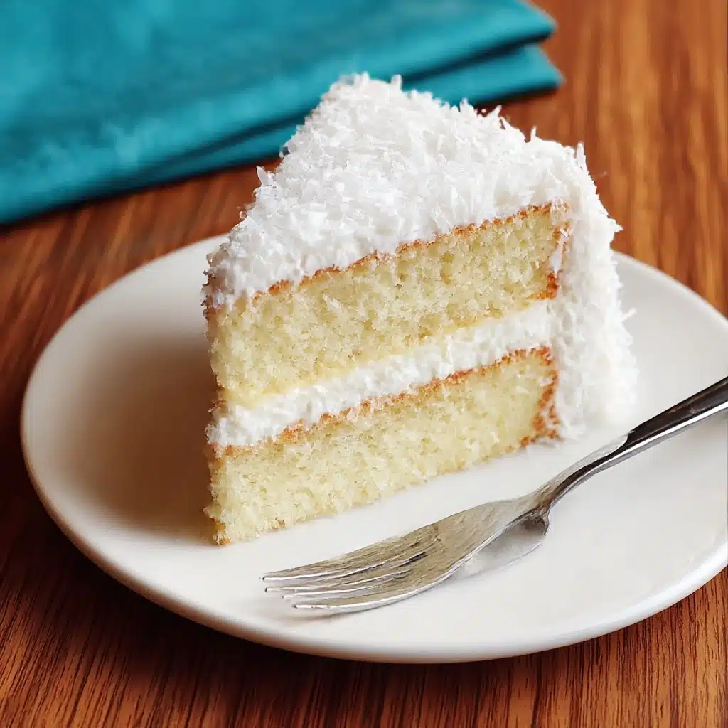Tasty Old-Fashioned Coconut Cake Recipe - Recipe Image