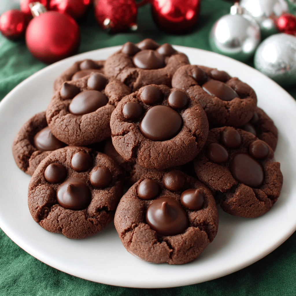 Double Chocolate Paw Print Cookies Recipe - Recipe Image