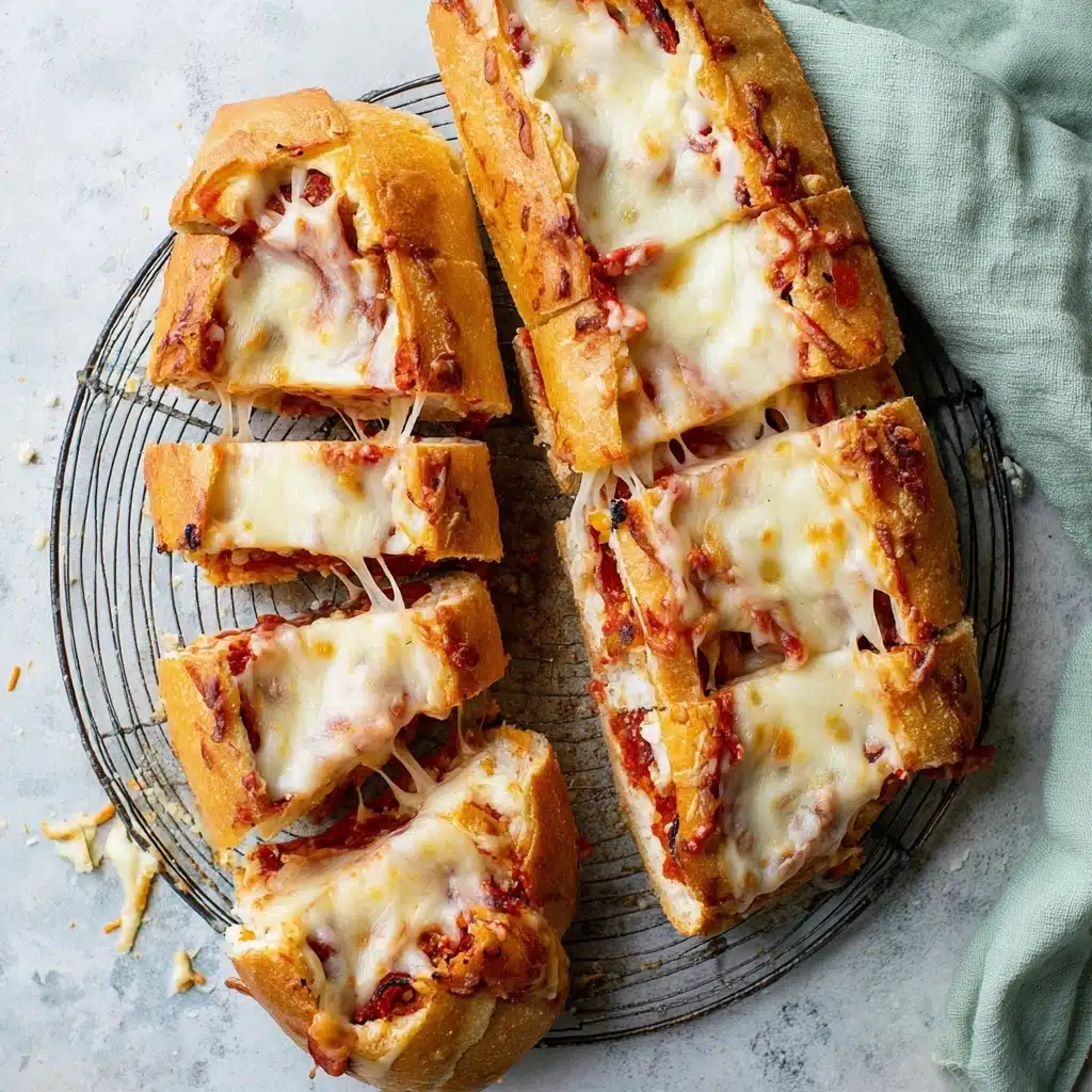 Cheesy Chicken Garlic Bread Recipe - Recipe Image