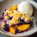 Peach and Blueberry Cobbler Recipe