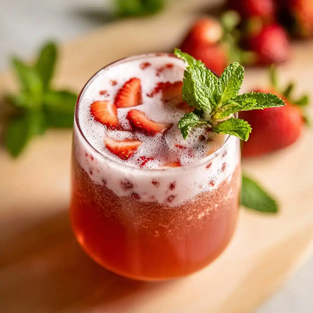 Fresh Strawberry Iced Tea Recipe - Recipe Image