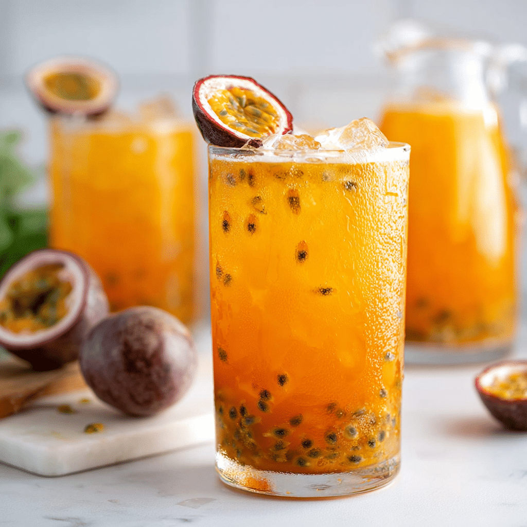 Passion Fruit Iced Tea Recipe - Recipe Image