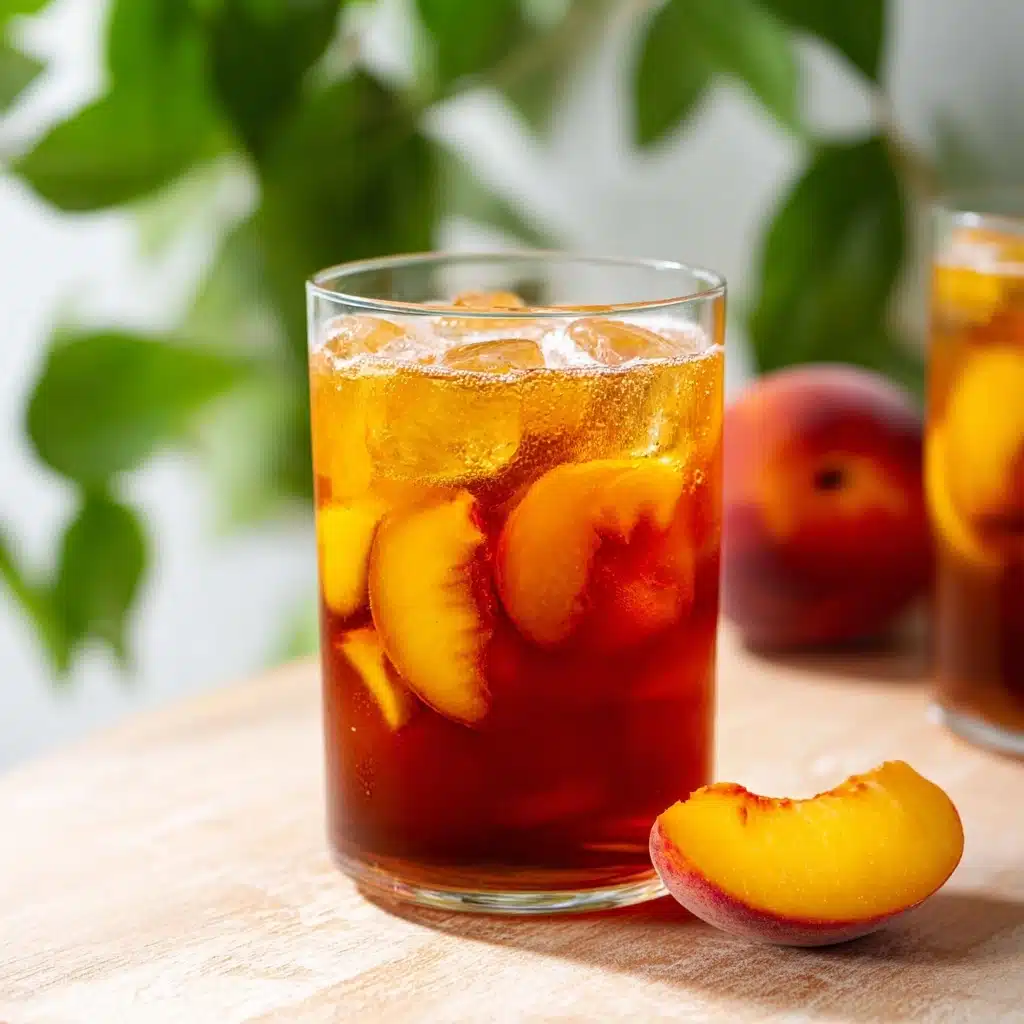 Easy Peach Iced Tea Recipe - Recipe Image