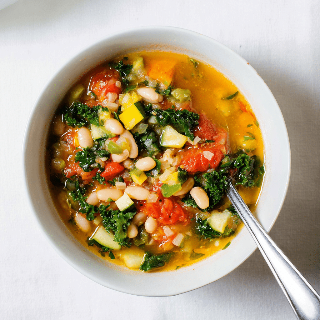 Summer Vegetable and White Bean Stew Recipe - Recipe Image