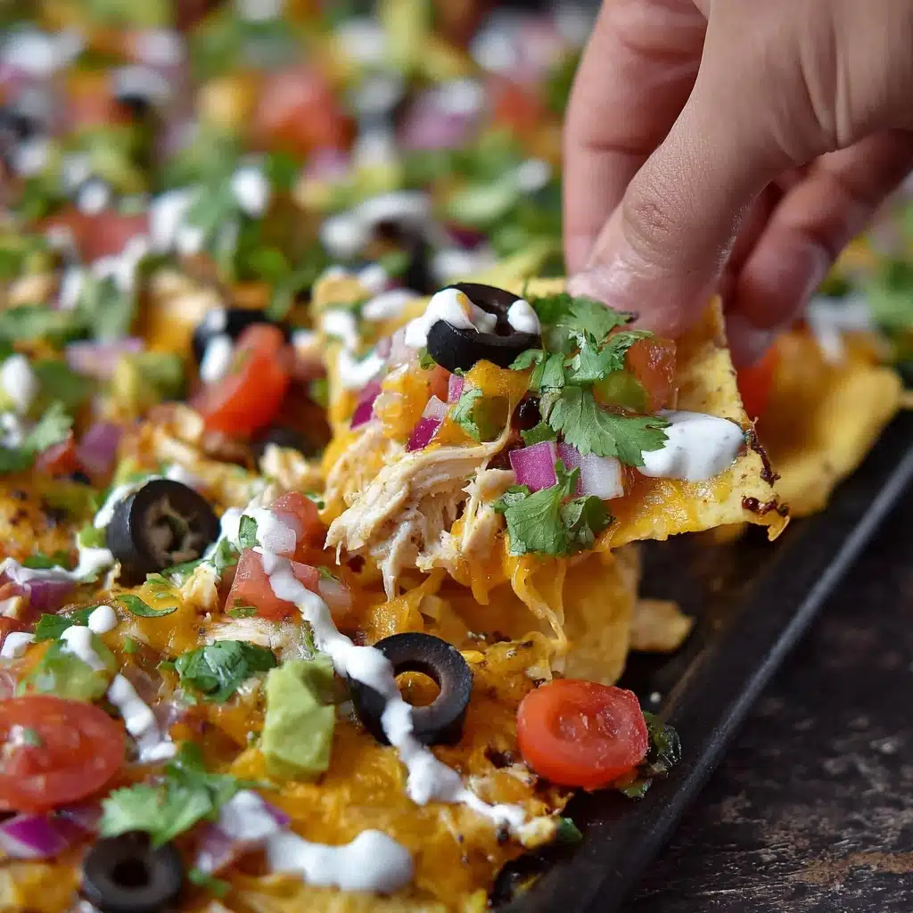 Sheet Pan Vegetable Nachos with Chicken Recipe - Recipe Image