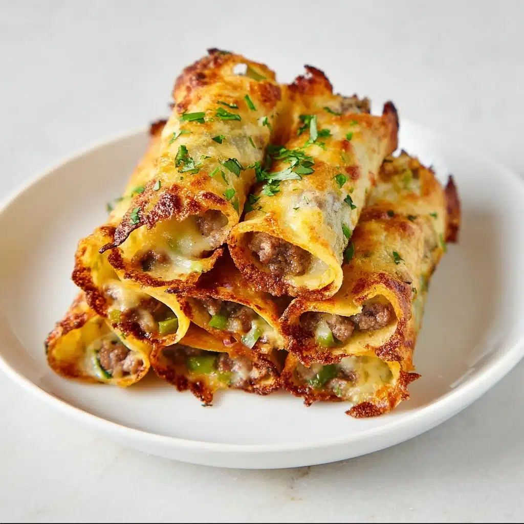 Keto Philly Cheesesteak Roll Ups Recipe - Recipe Image