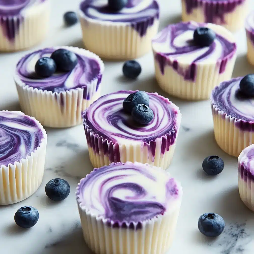 Blueberry Swirl Yogurt Bites Recipe - Recipe Image