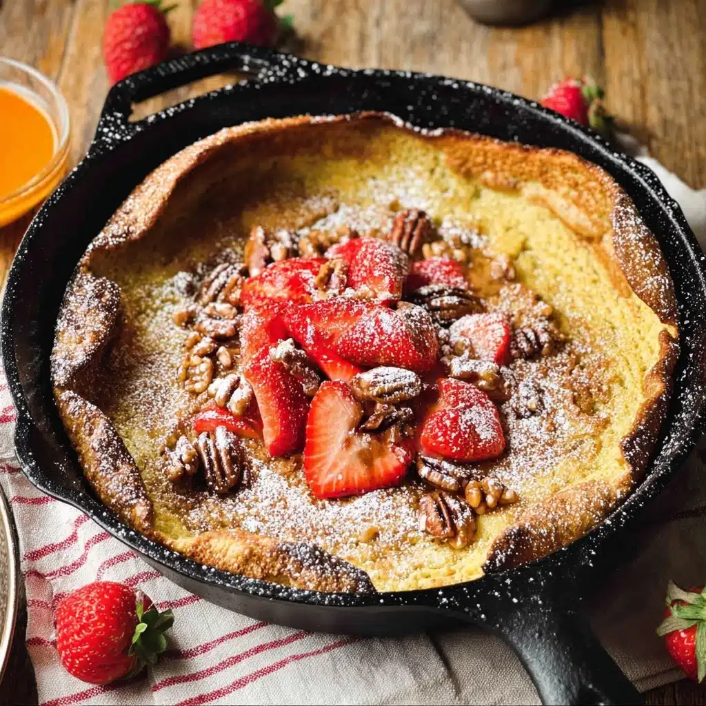 Pumpkin German Dutch Baby Pancake Recipe - Recipe Image