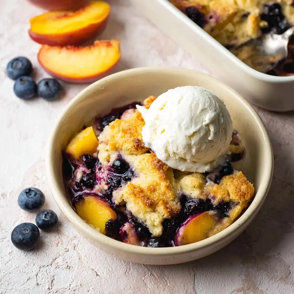 Peach and Blueberry Cobbler Recipe - Recipe Image