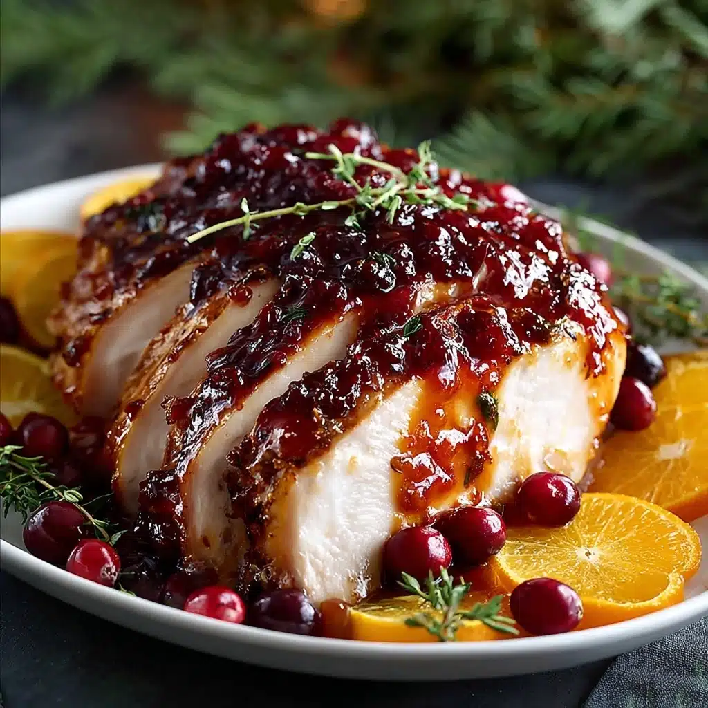 Dutch Oven Turkey Breast with Cranberry Orange Glaze Recipe - Recipe Image