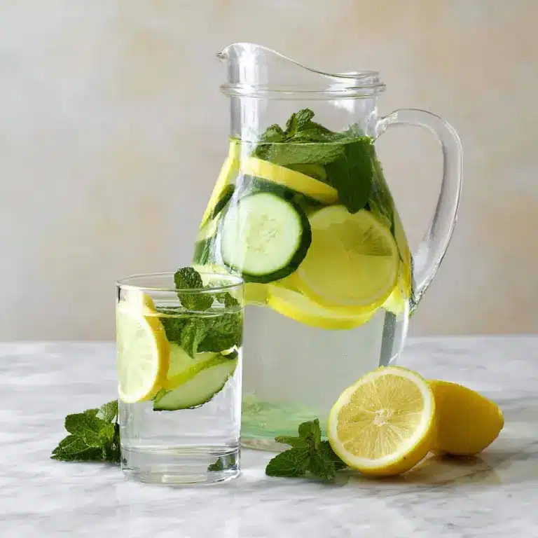 Cucumber Lemon Mint Water Recipe