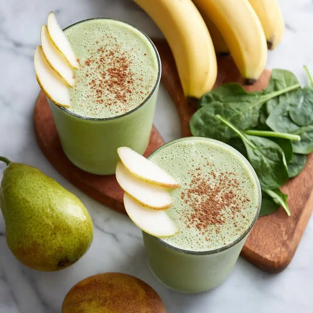 5-Minute Spinach Pear Smoothie Recipe - Recipe Image