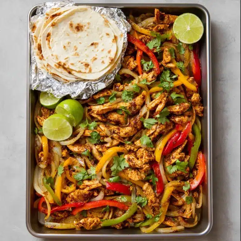 Sheet Pan Chicken Fajitas Recipe