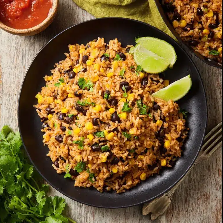 One-Pot Mexican Rice & Black Beans Recipe