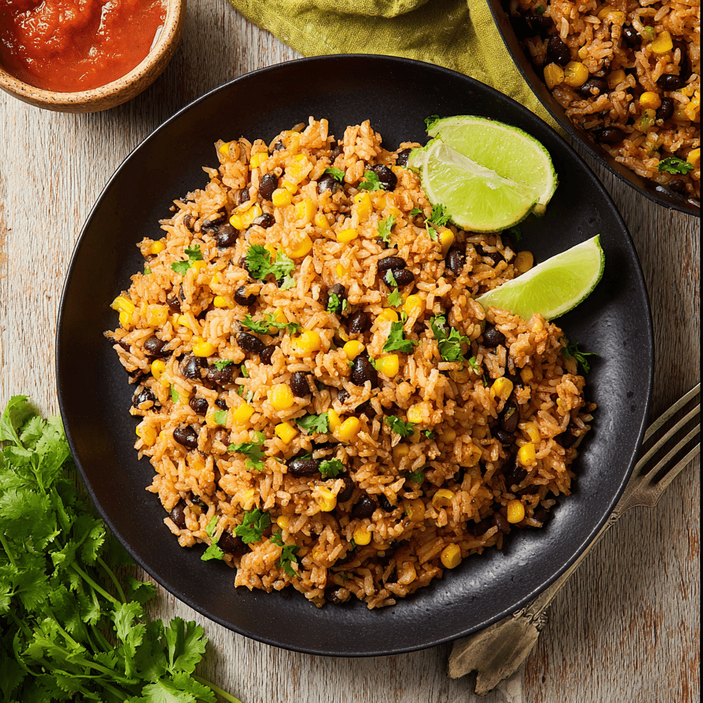 One-Pot Mexican Rice & Black Beans Recipe - Recipe Image