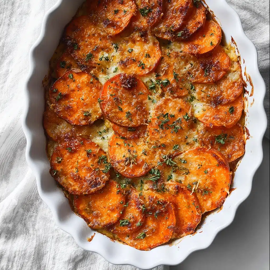 Garlic Butter Roasted Sweet Potato Recipe
