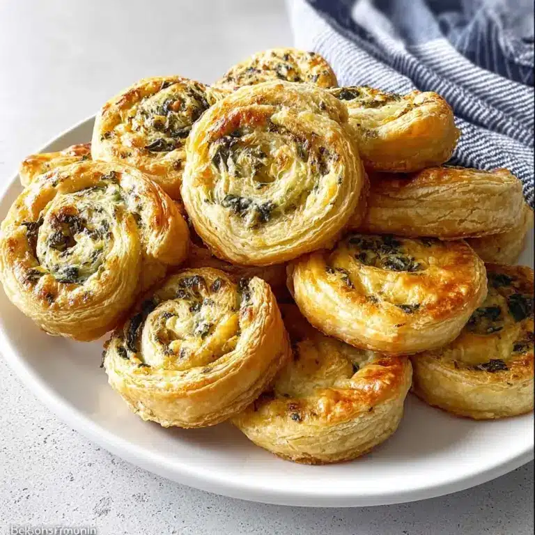 Puff Pastry Spinach Artichoke PInwheels Recipe
