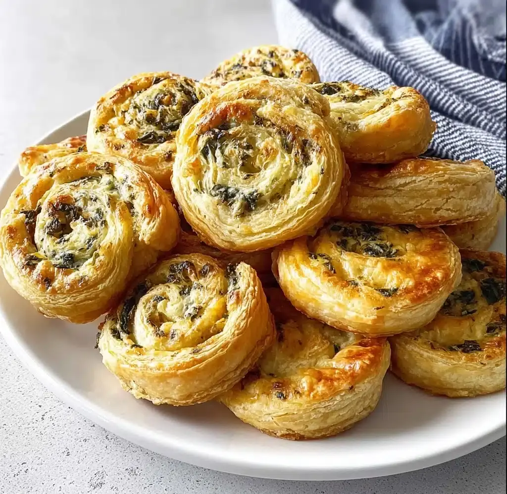 Puff Pastry Spinach Artichoke PInwheels Recipe