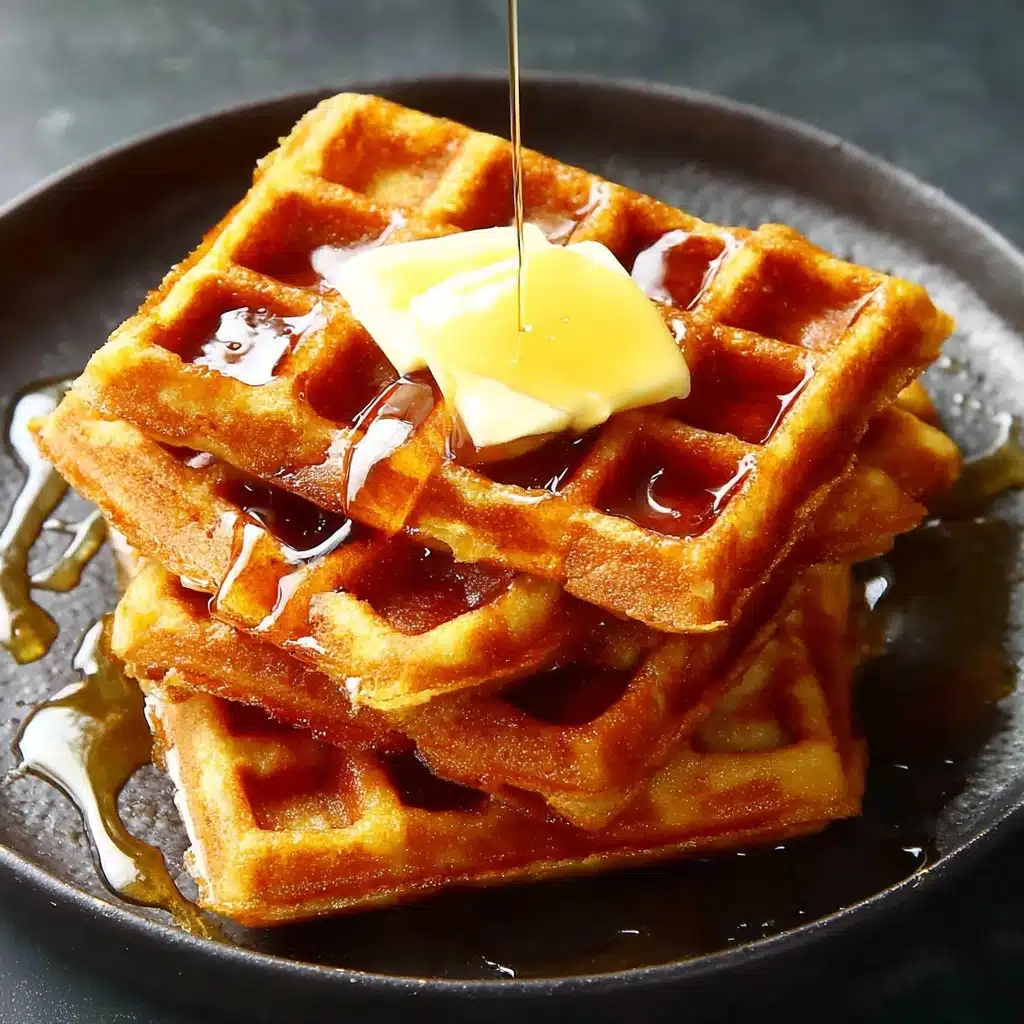 Easy Apple Waffles Recipe - Recipe Image