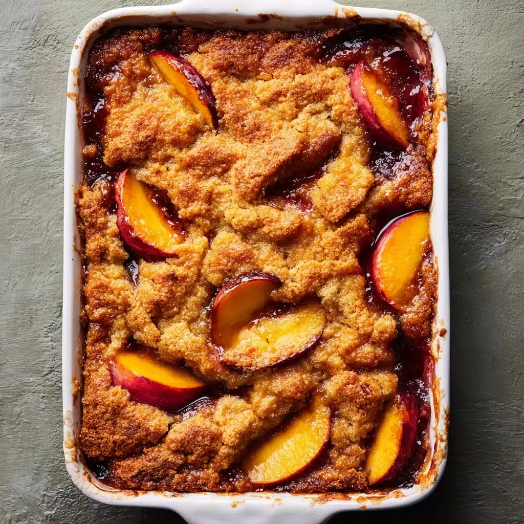 Old School Easy Brown Sugar Peach Cobbler Recipe - Recipe Image