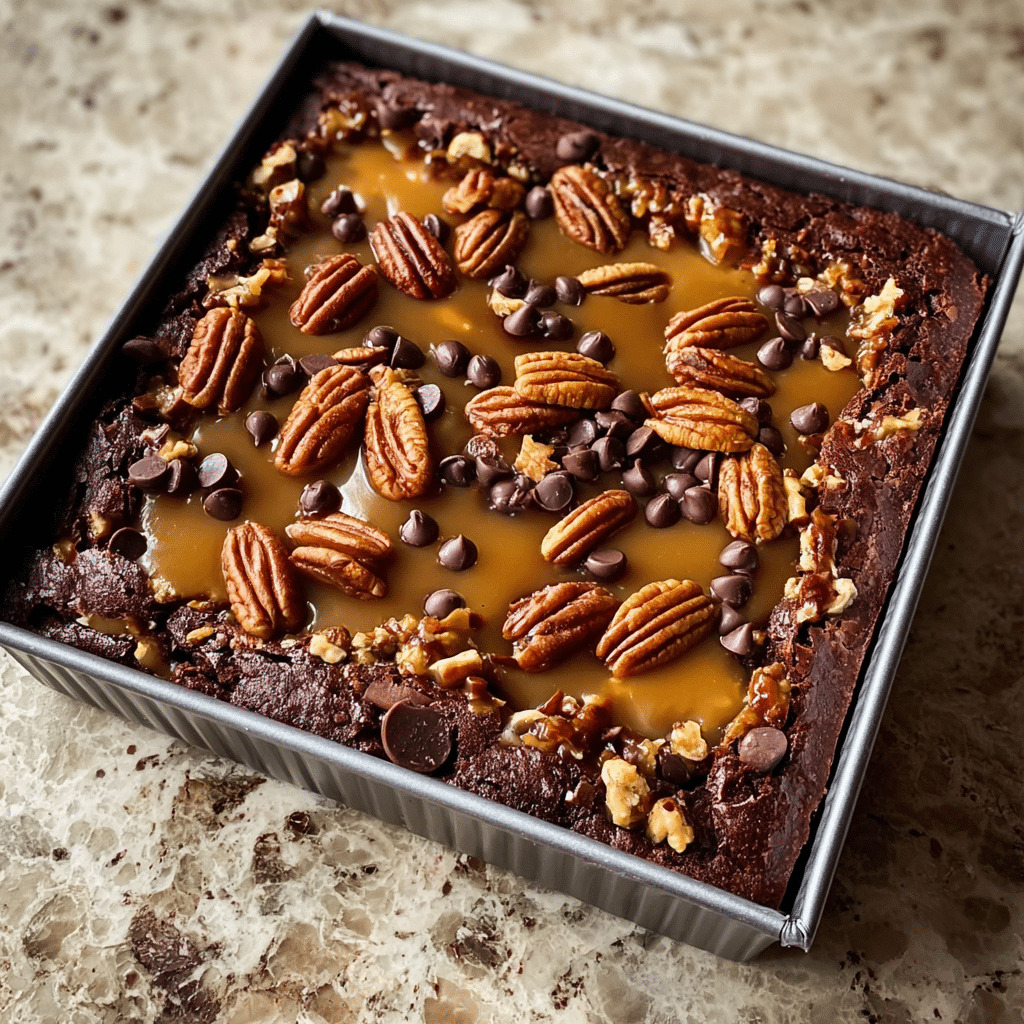 Caramel-Peanut Butter Dream Bars Recipe - Recipe Image