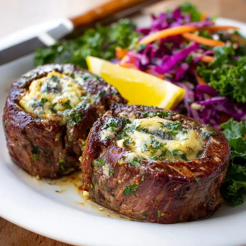 6 Ingredient Stuffed Flank Steak Rolls (Pinwheels) Recipe - Recipe Image