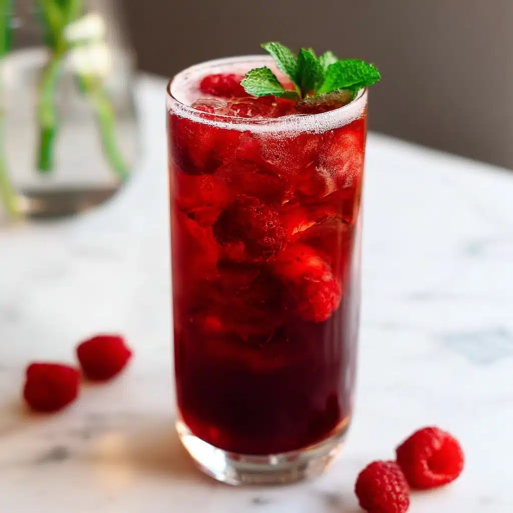 Homemade Raspberry Iced Tea Recipe - Recipe Image