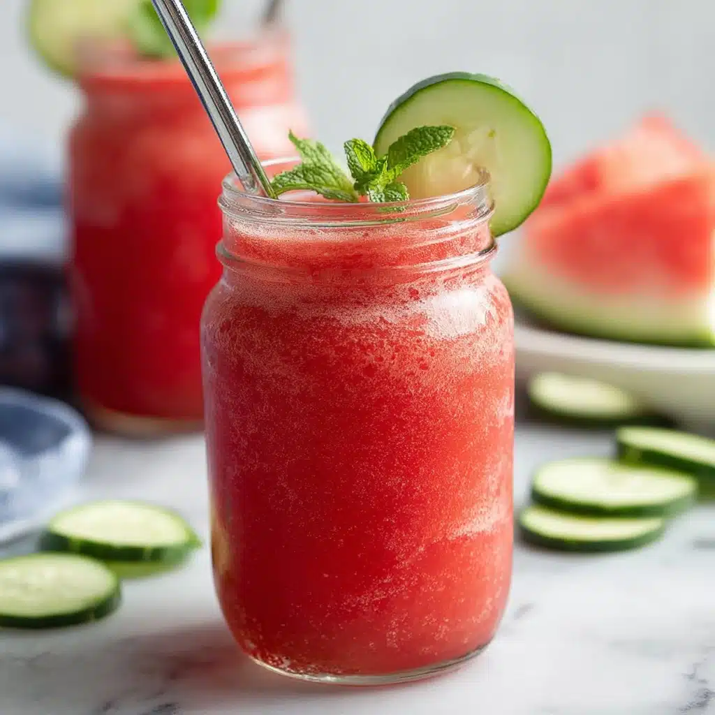 Hydrating Watermelon Mint Smoothie Recipe
