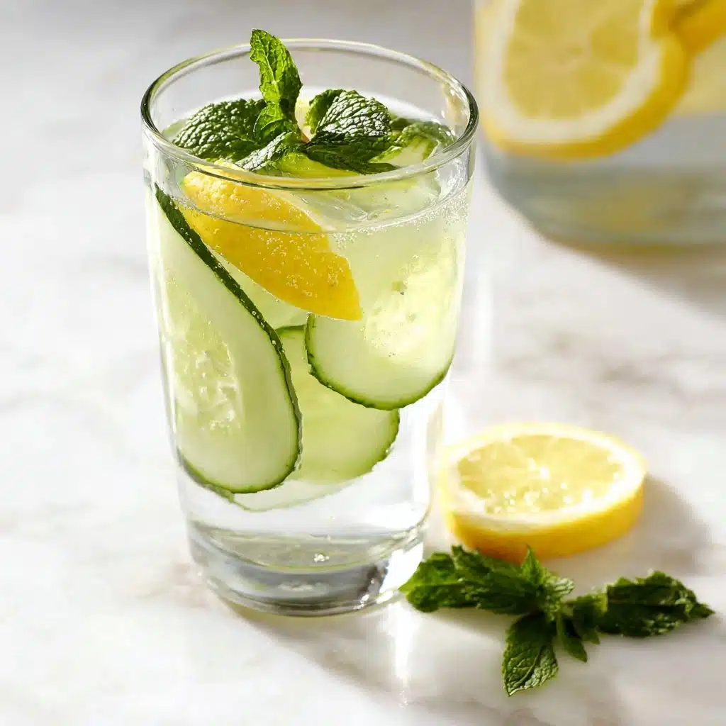Cucumber Lemon Mint Water Recipe - Recipe Image