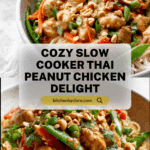 Healthy Slow Cooker Thai Peanut Chicken Recipe