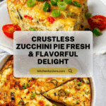 Summer Garden Crustless Zucchini Pie Recipe