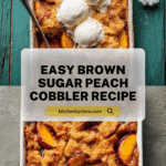 Old School Easy Brown Sugar Peach Cobbler Recipe