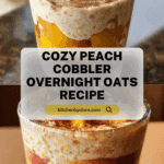 Peach Cobbler Overnight Oats Recipe